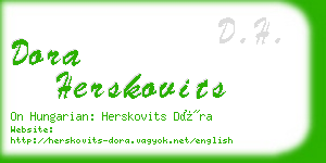 dora herskovits business card